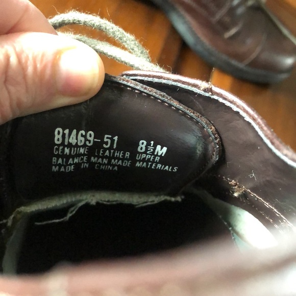 Men’s size 8 1/2M brown leather Nunn Bush lace up dress shoes - Picture 10 of 10